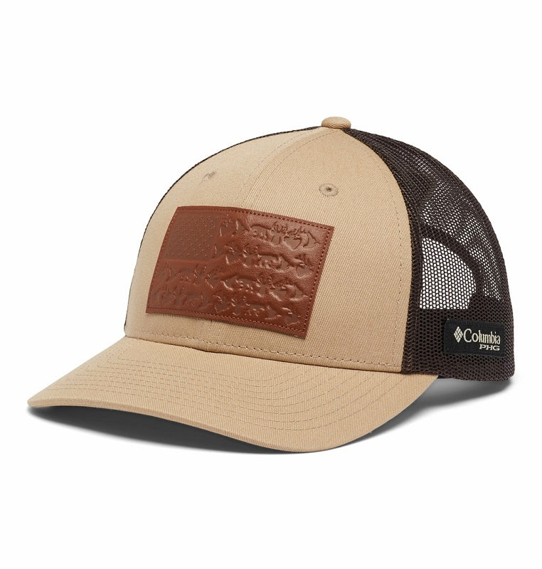Columbia PHG Leather Game Flag Snap Back Hat