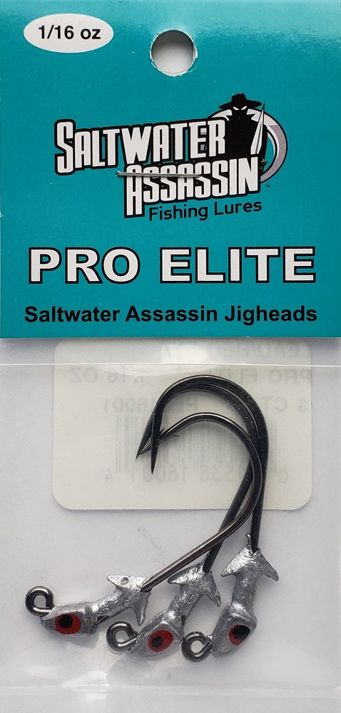 Bass Assassin - Pro Elite Jighead/Red-Copper Flake 1/16 oz