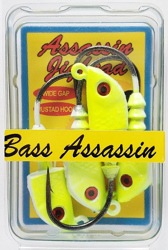Bass Assassin Lures Jigheads 4-Pack