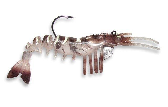 Artificial Shrimp 3-1/4 Rootbeer 6 Pack