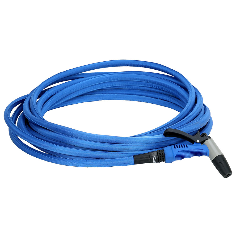 HoseCoil 50 Blue Flexible Hose Kit with Rubber Tip Nozzle HF50K