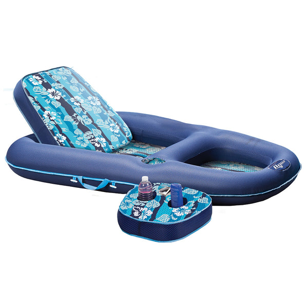 Aqua Leisure Ultimate 2in1 Lounge  Caddy  Hibiscus Flip AQL4046HB