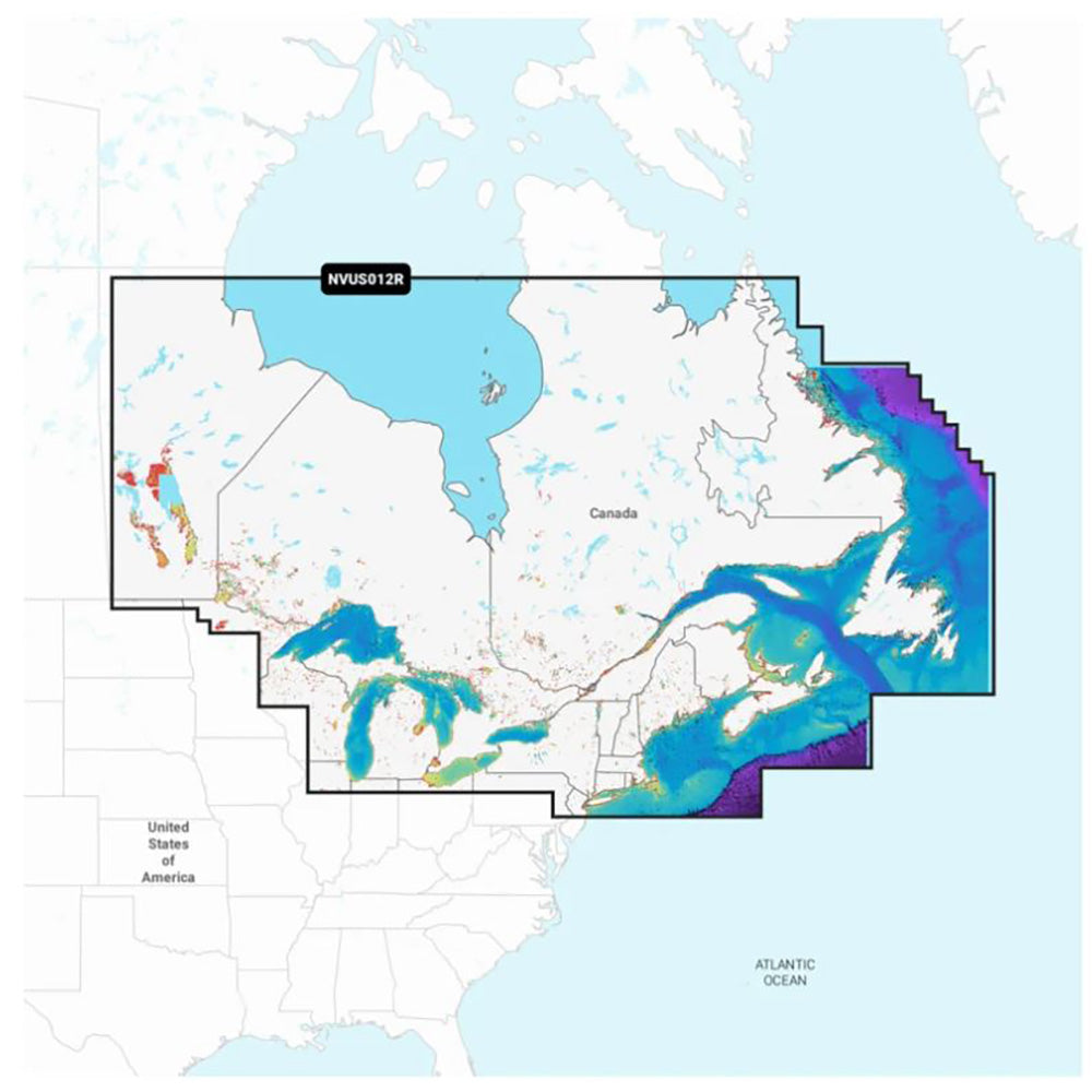 Garmin Navionics Vision NVUS012R Canada East  Great Lakes 