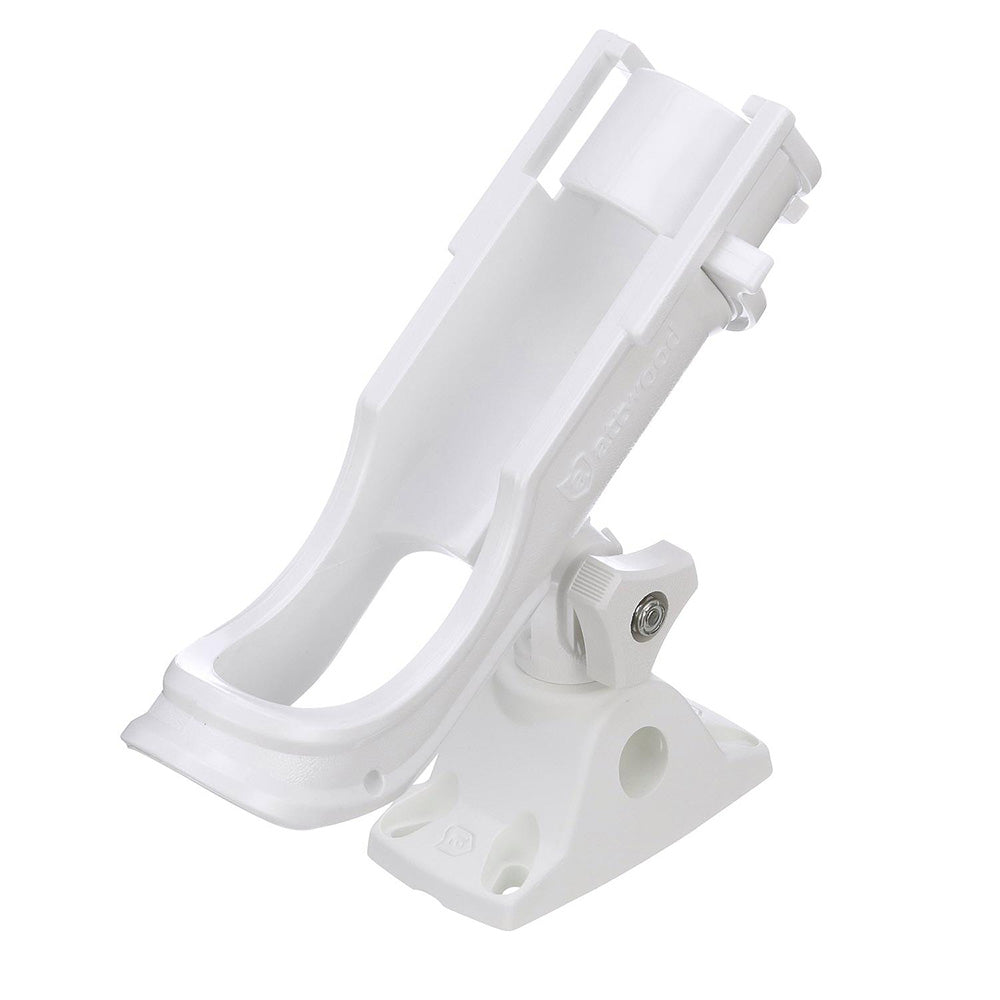 Attwood HeavyDuty Adjustable Rod Holder wCombo Mount  White 