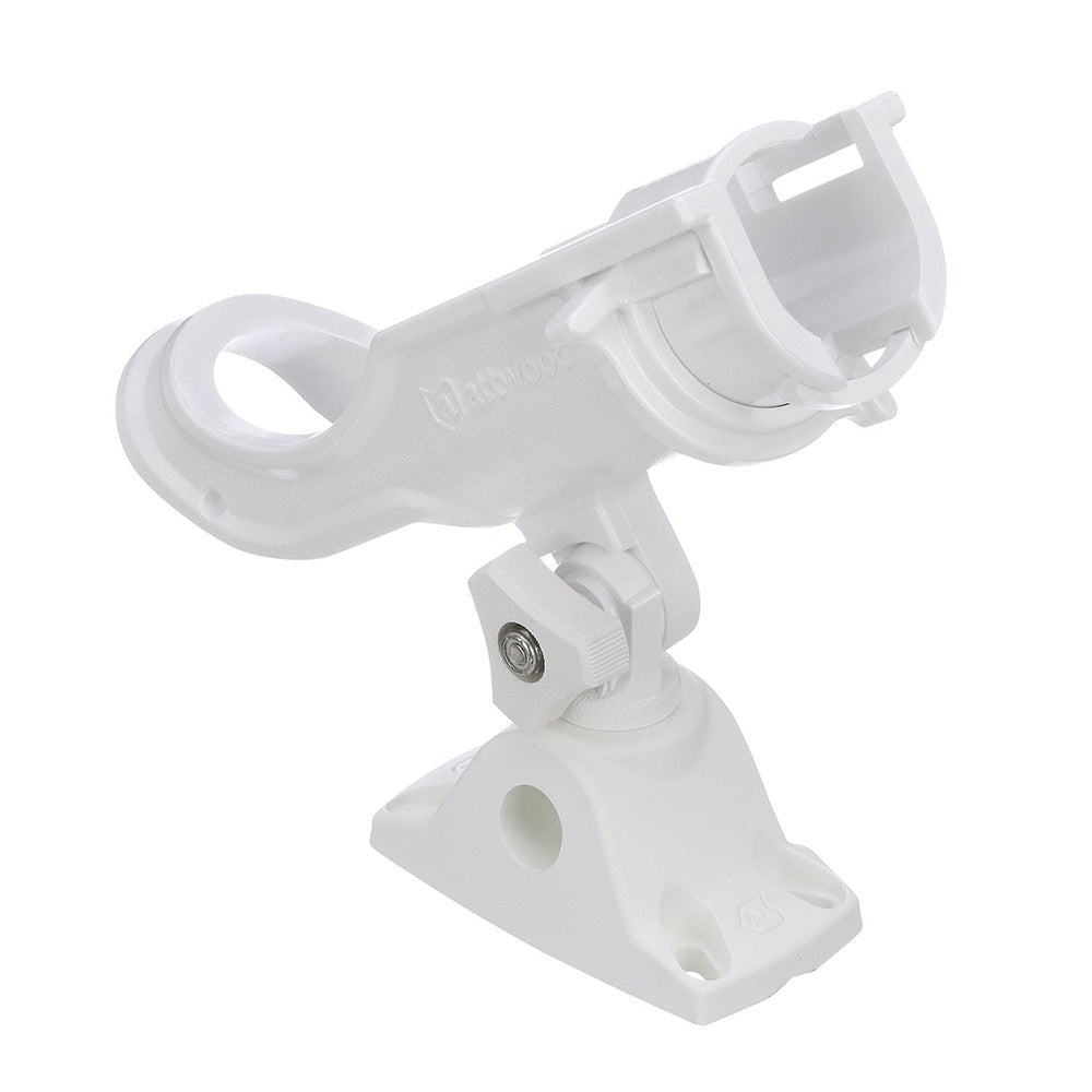 Attwood HeavyDuty Adjustable Rod Holder wCombo Mount  White 