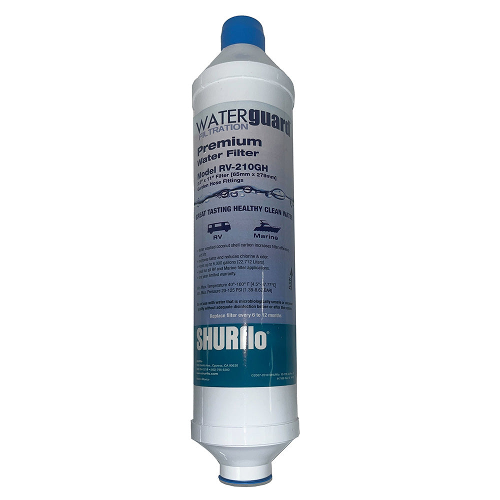 Shurflo by Pentair City Water Entry InLine Filter wGarden Hose Ends 