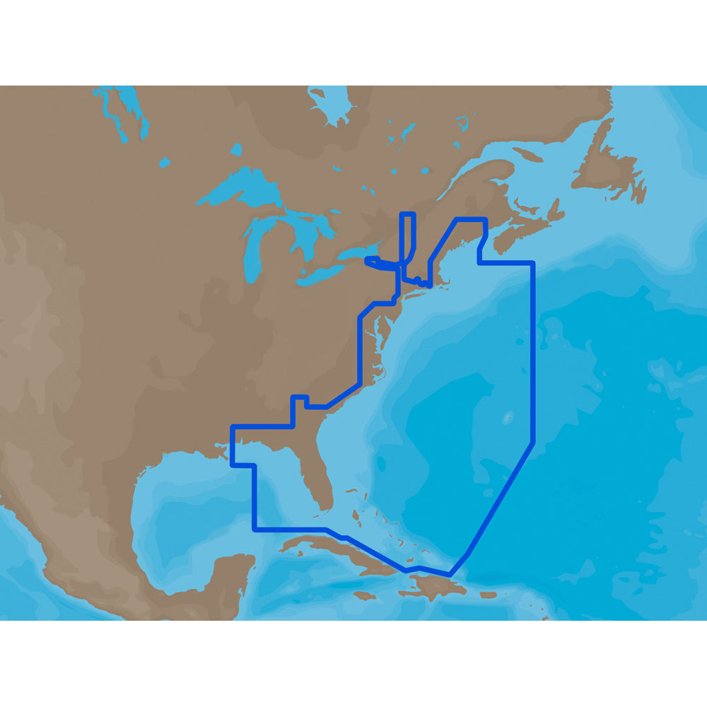 C-MAP MAX NA-M022 - U.S. East Coast & The Bahamas - C-Card [NA-M022C-CARD]