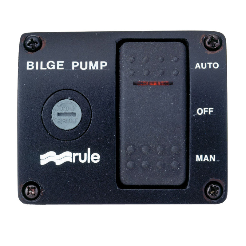 Rule Deluxe 3Way Lighted Rocker Panel Switch 