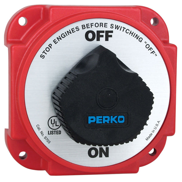 Perko 9703DP Heavy Duty Battery Disconnect Switch w/ Alternator Field Disconnect [9703DP]