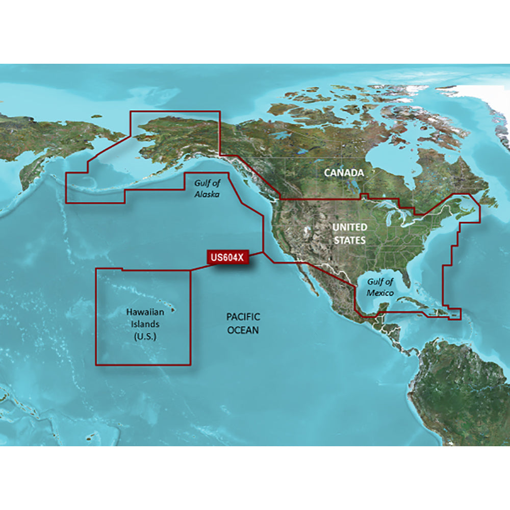 Garmin BlueChart g3 HD  HXUS604x  US All  Canadian West  microSDSD 