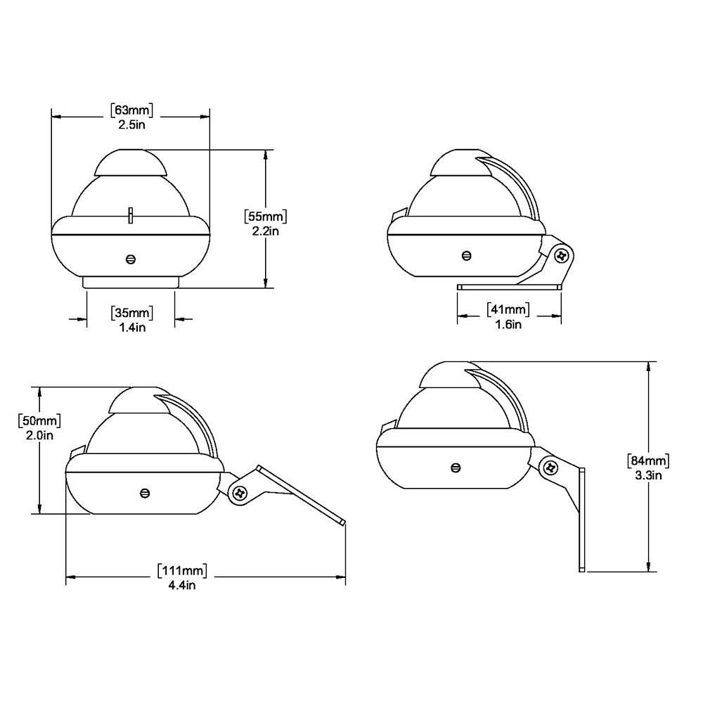 Ritchie X10BM RitchieSport Compass  Bracket Mount  Black