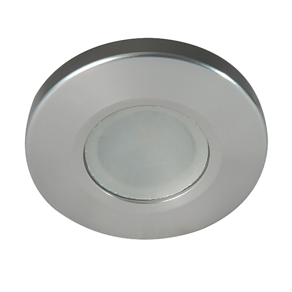 Lumitec Orbit  Flush Mount Down Light  Brushed Finish  4Color WhiteRedBluePurple NonDimming 112500