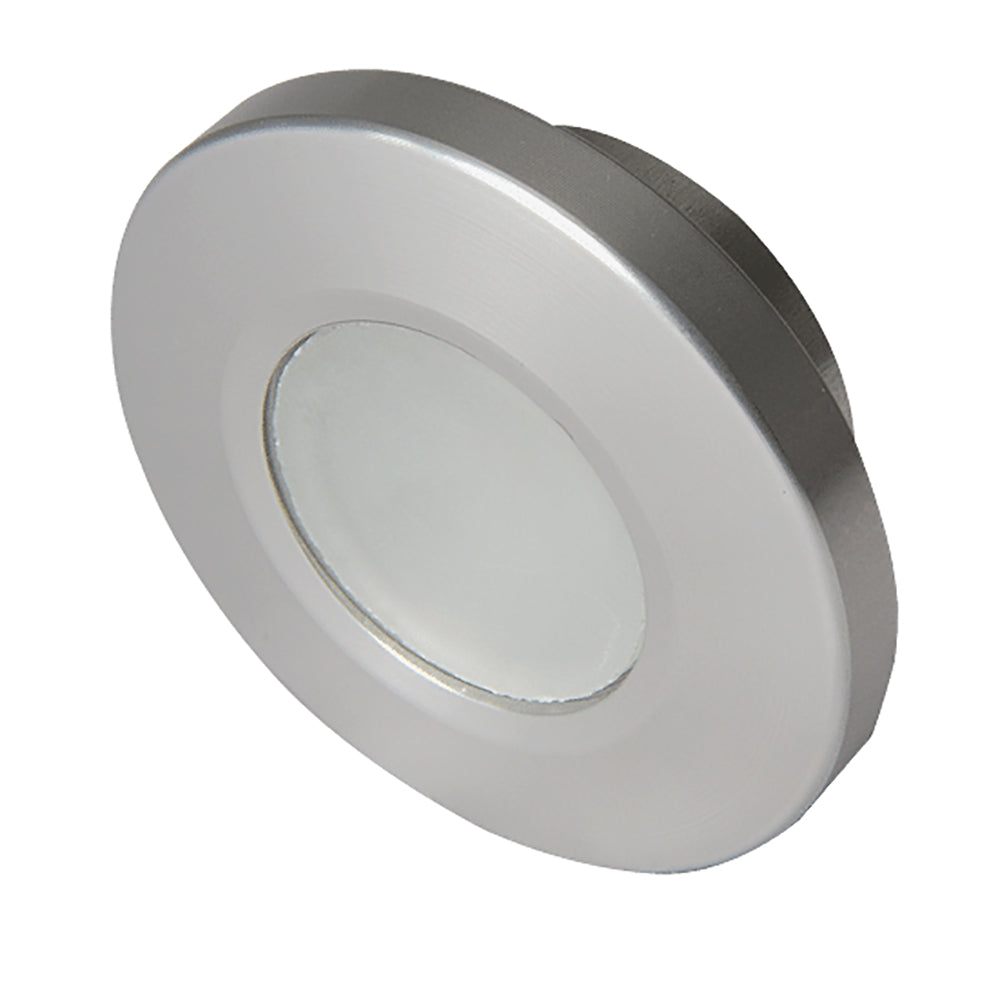 Lumitec Orbit  Flush Mount Down Light  Brushed Finish  2Color WhiteRed Dimming 112502