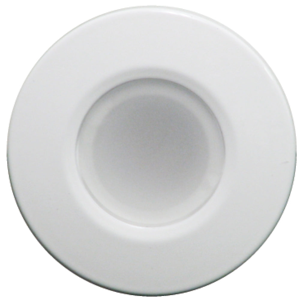 Lumitec Orbit  Flush Mount Down Light  White Finish  2Color BlueWhite Dimming 112521