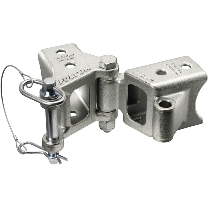 Fulton Fold-Away Bolt-On Hinge Kit 2" x 3" Trailer Beam, Rating 5,000 lbs., 48" Pivot, Z-Max 600 Zinc Finish [HDPB230101]