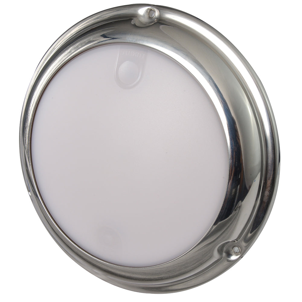 Lumitec TouchDome  Dome Light  Polished SS Finish  2Color WhiteRed Dimming 101098