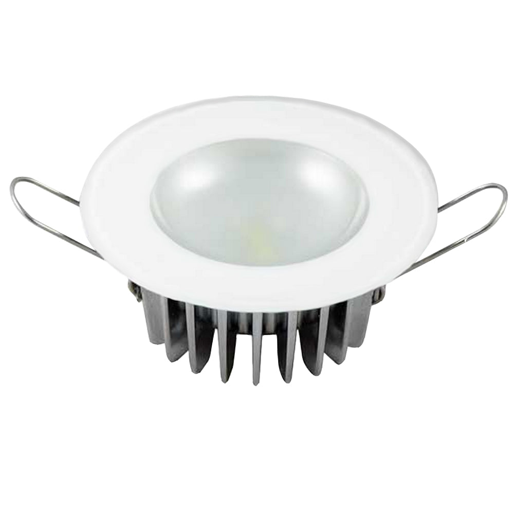 Lumitec Mirage  Flush Mount Down Light  Glass Finish  3Color RedBlue Non Dimming wWhite Dimming