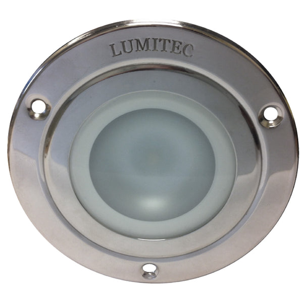 Lumitec Shadow  Flush Mount Down Light  Polished SS Finish  3Color