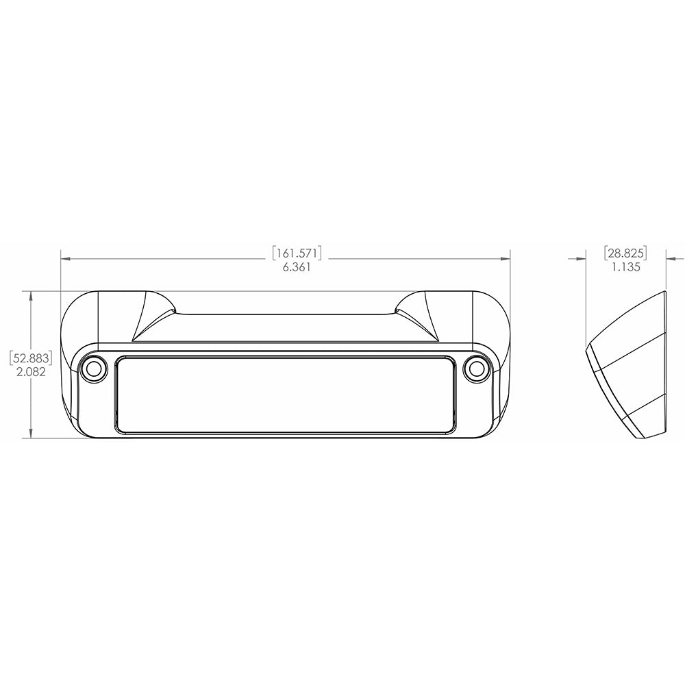 Lumitec Perimeter Light  White Finish  WhiteRed Dimming 101477