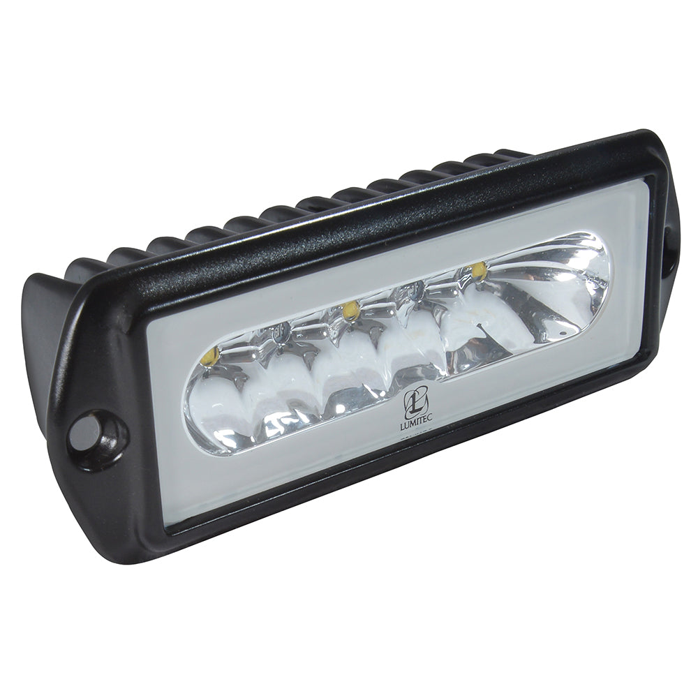 Lumitec Capri2  Flush Mount LED Flood Light  Black Housing  2Color WhiteBlue Dimming 101186