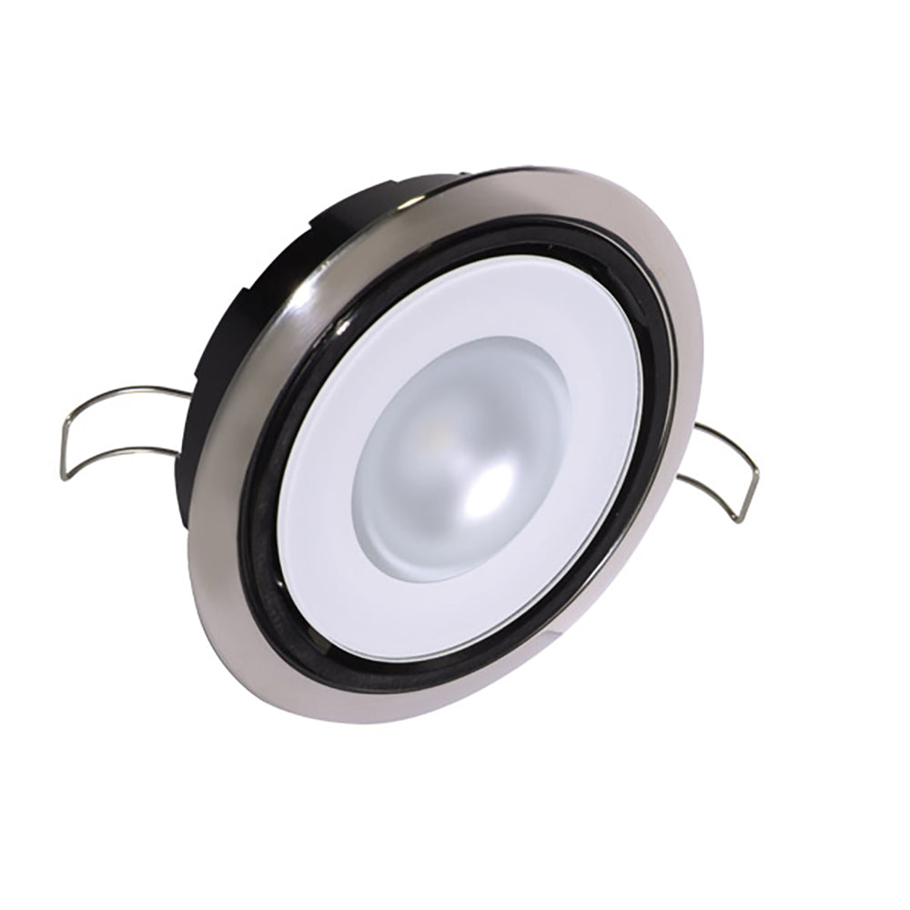 Lumitec Mirage Positionable Down Light  Spectrum RGBW Dimming  Polished Bezel 115117