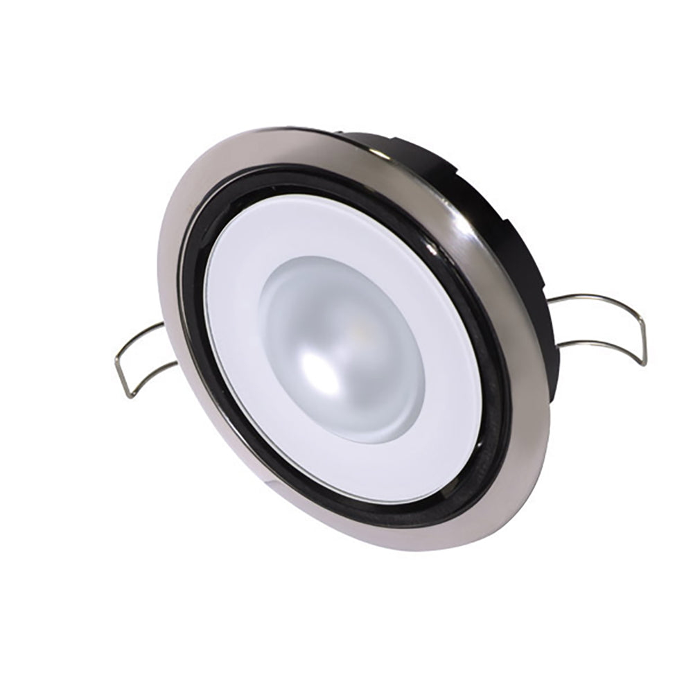 Lumitec Mirage Positionable Down Light  Spectrum RGBW Dimming  Polished Bezel 115117