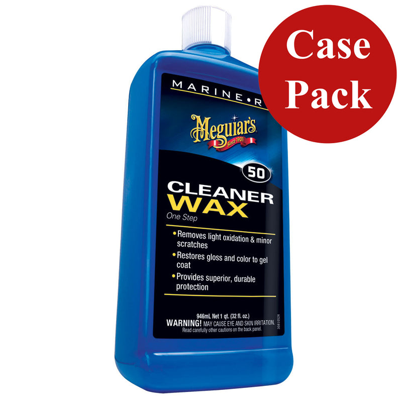 Meguiars BoatRV Cleaner Wax  32 oz  Case of 6 M5032CASE