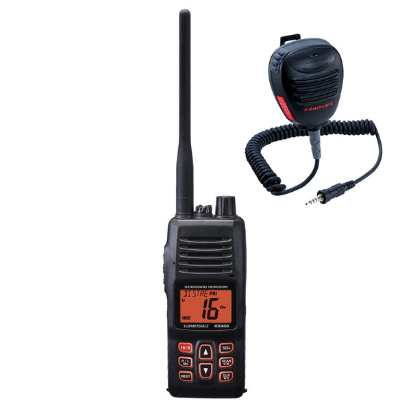 Standard Horizon HX400IS VHF wFREE CMP460 Microphone