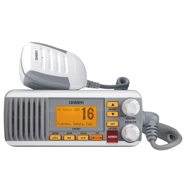 Uniden UM385 Fixed Mount VHF Radio  White