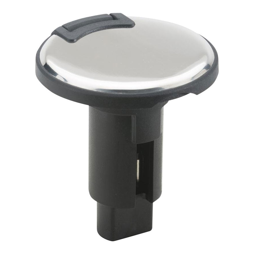 Attwood LightArmor PlugIn Base  2 Pin  Stainless Steel  Round 