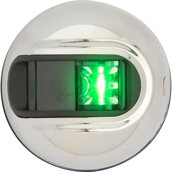 Attwood LightArmor Vertical Surface Mount Navigation Light  Starboard Green 