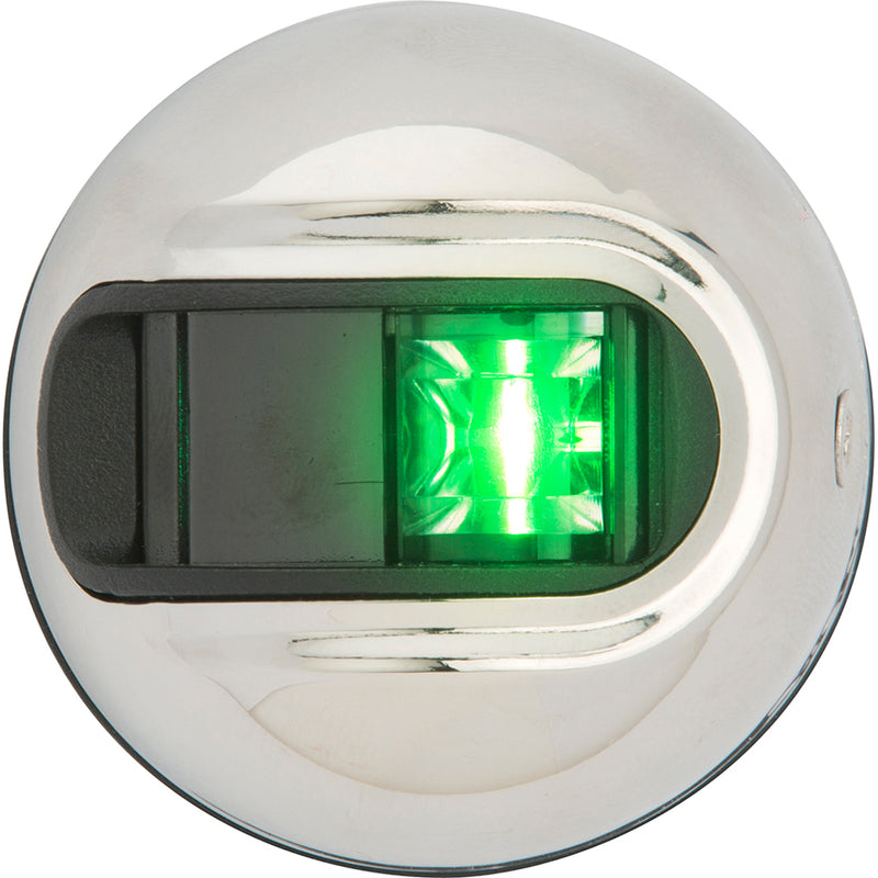 Attwood LightArmor Vertical Surface Mount Navigation Light  Starboard Green 