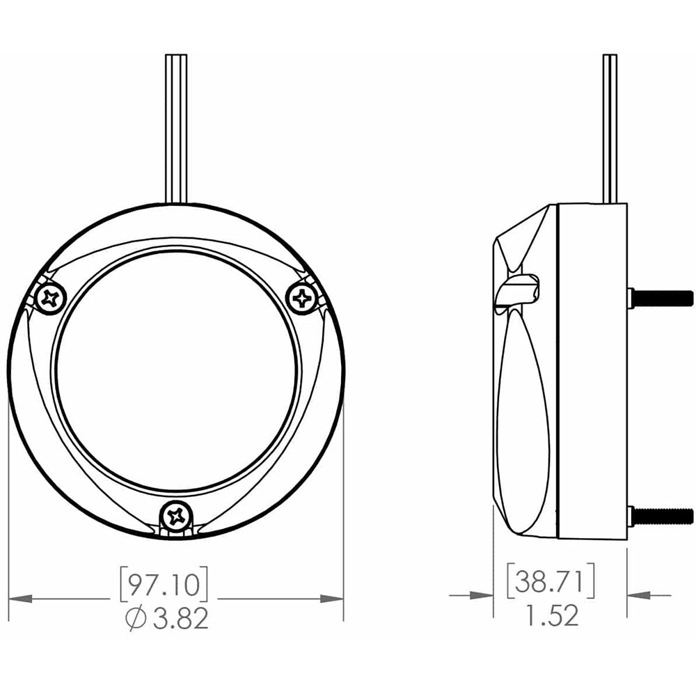 Lumitec Zambezi Quattro Surface Mount Underwater Light