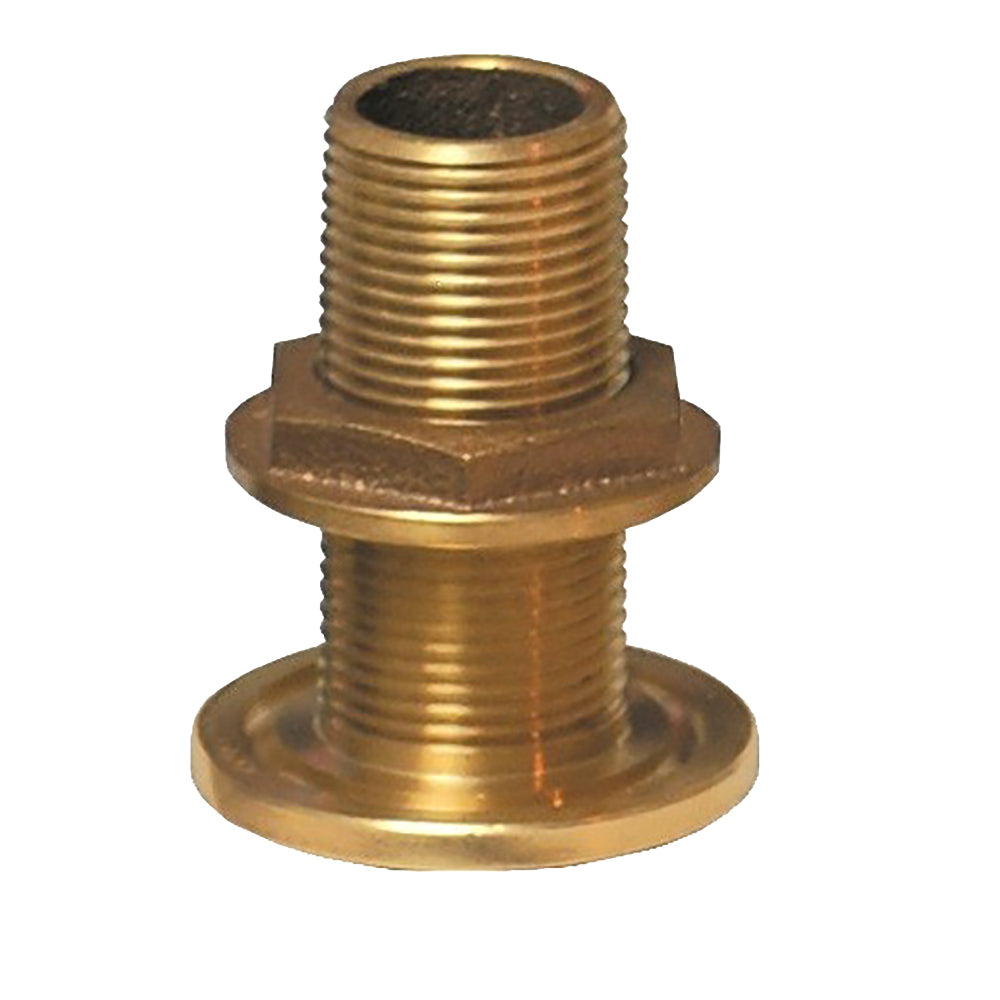 GROCO 114 NPS NPT Combo Bronze Thru Hull Fitting wNut TH1250W