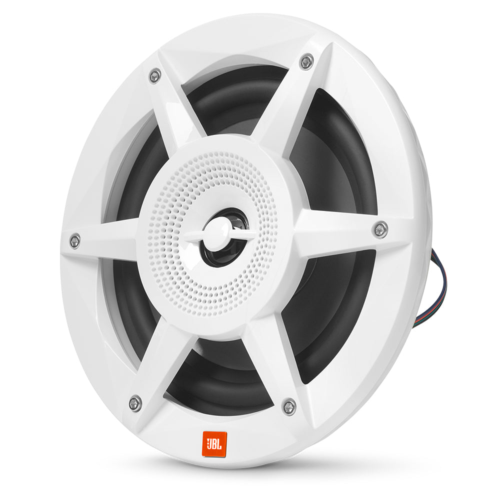 JBL 65 Coaxial Marine RGB Speakers  White STADIUM Series 