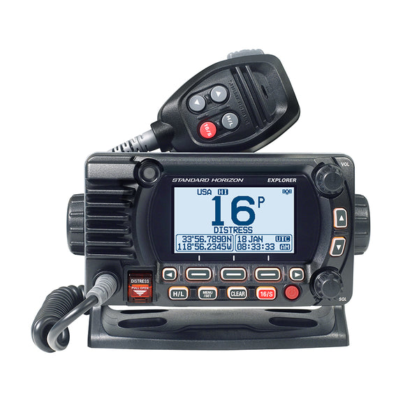 Standard Horizon GX1850 Fixed Mount VHF  NMEA 2000  Black GX1850B