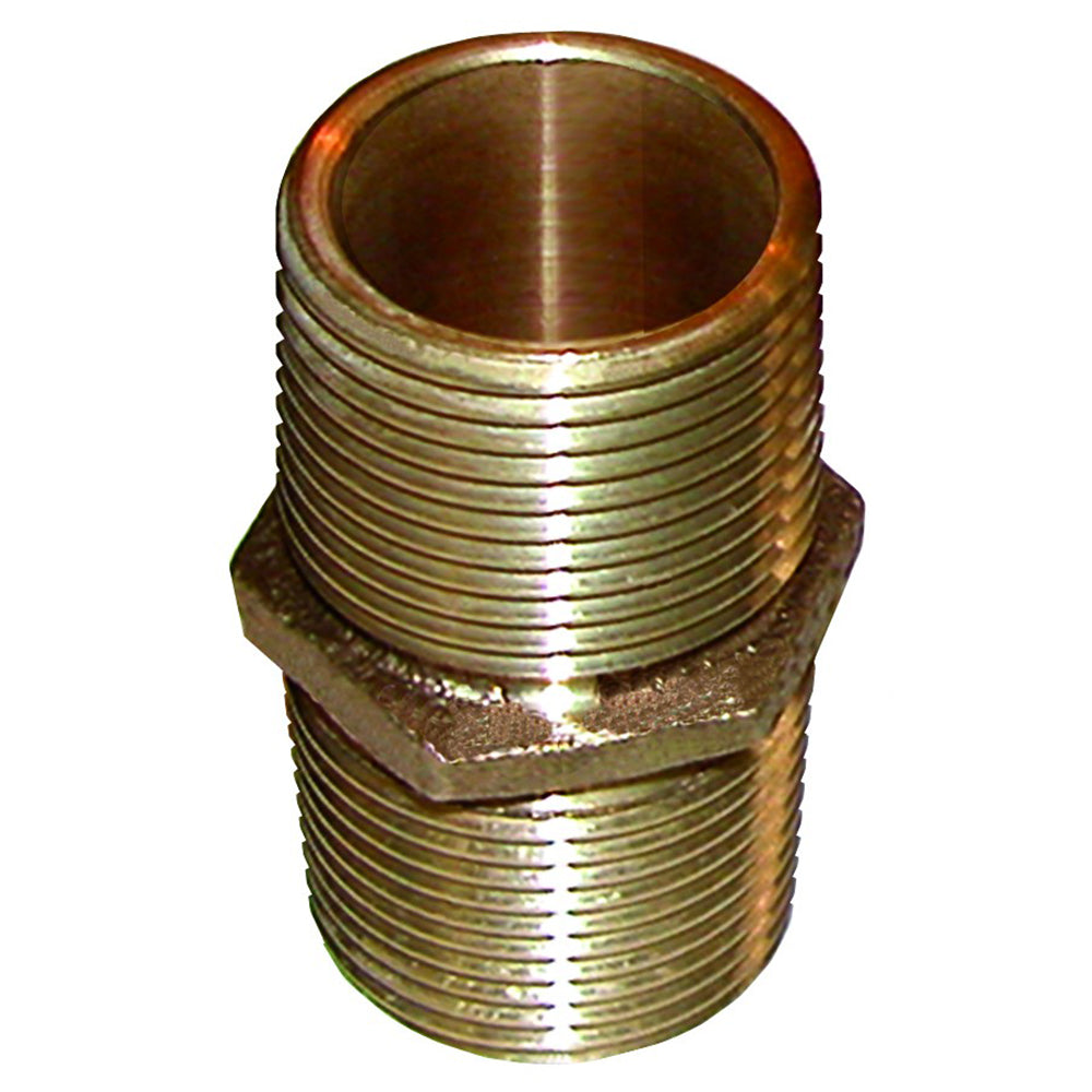 GROCO Bronze Pipe Nipple  12 NPT PN500