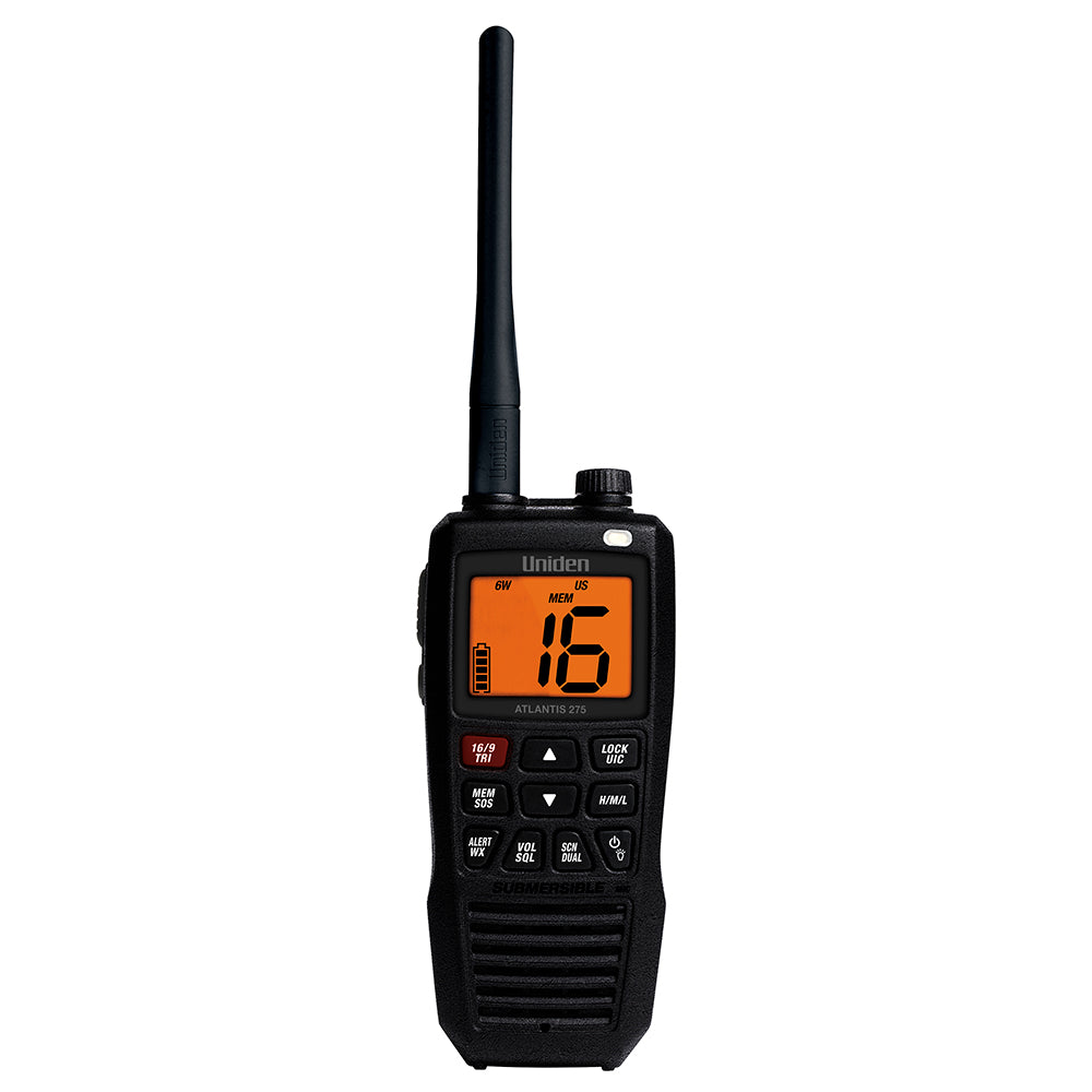 Uniden Atlantis 275 Floating Handheld VHF Marine Radio 