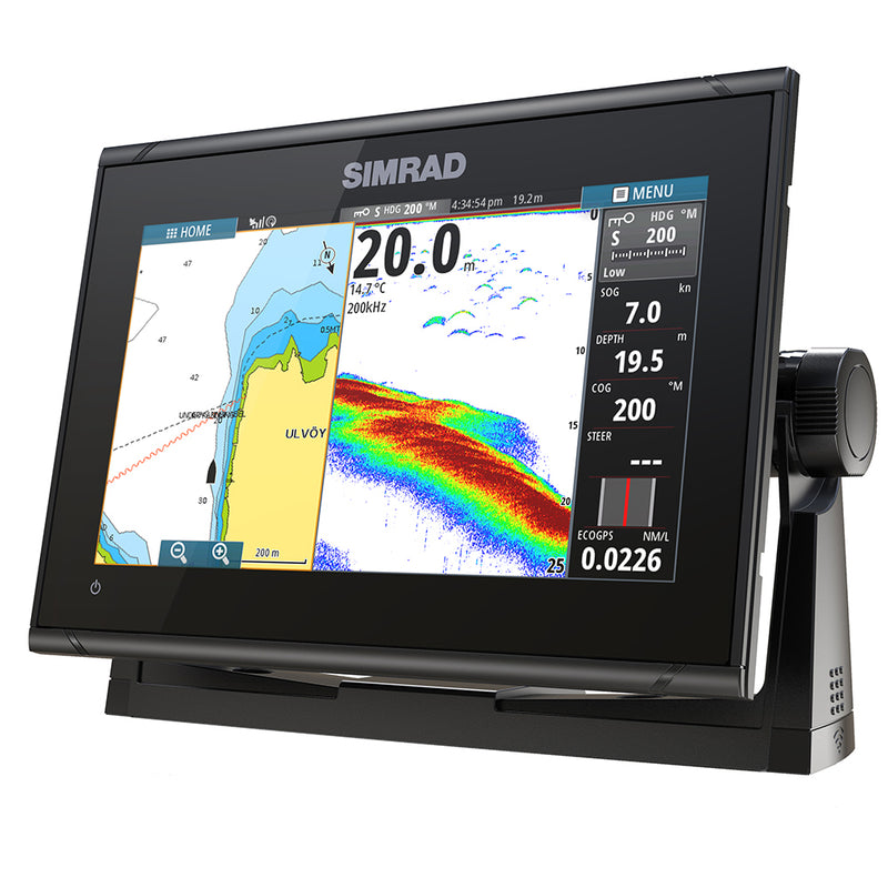 Simrad GO9 XSE Chartplotter/Fishfinder w/C-MAP Discover Chart - No Transducer [000-13210-002]