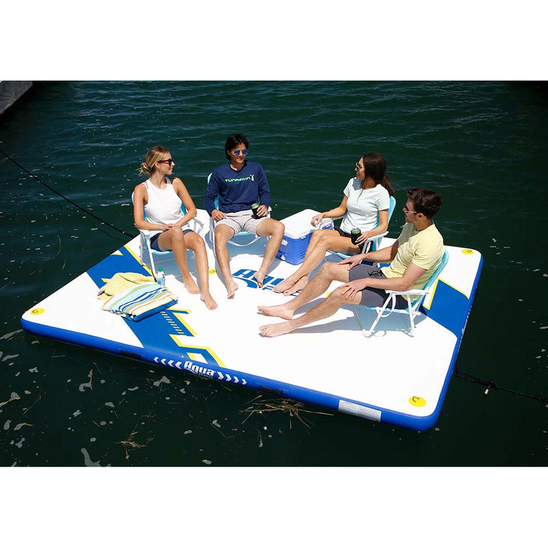 Aqua Leisure 10 x 8 Inflatable Deck  Drop Stitch APR20924