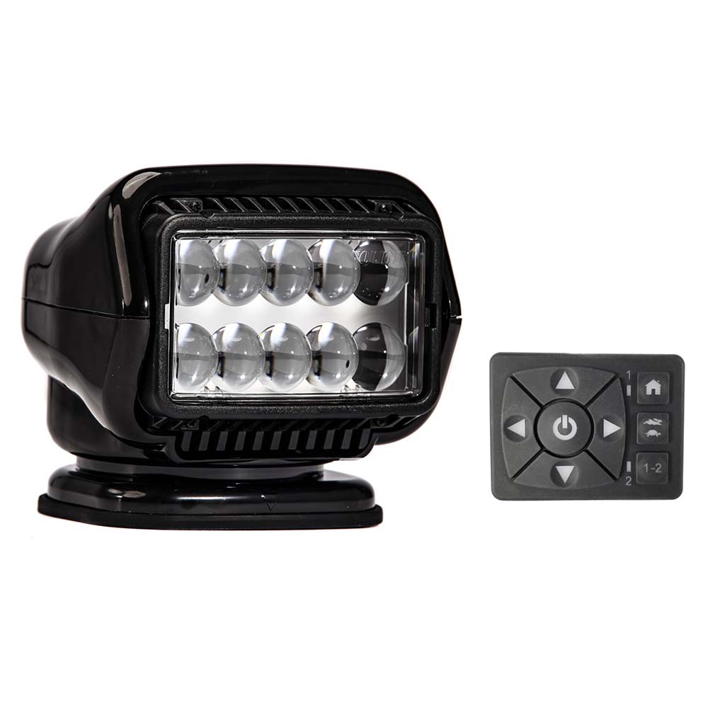 Golight Stryker ST Series Permanent Mount Black 12V LED wHard Wired Dash Mount Remote 30214ST