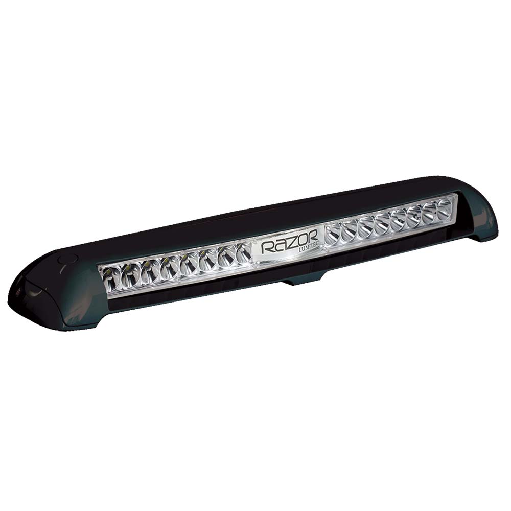 Lumitec Razor Light Bar  Flood  Black Housing  Flush Mount 101588