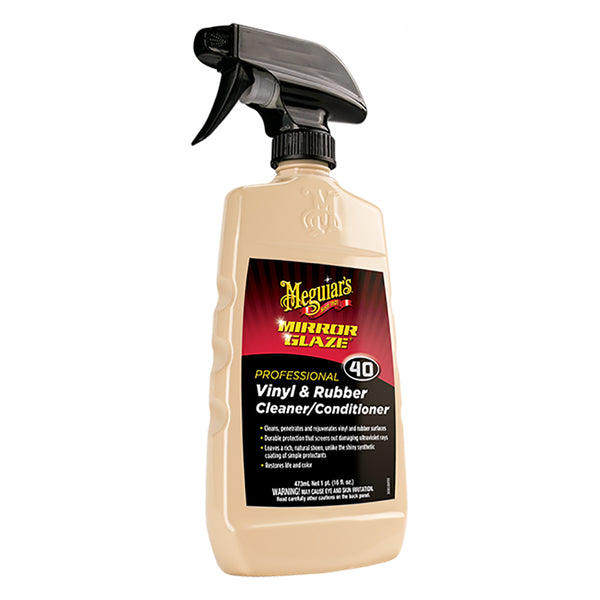 Meguiars M40 Mirror Glaze Vinyl  Rubber Cleaner  Conditioner - 16oz [M4016]