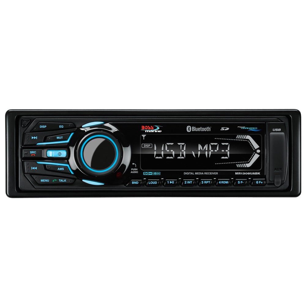 Boss Audio MR1308UABK Bluetooth  Fully Marinized MP3Compatible Digital Media Receiver