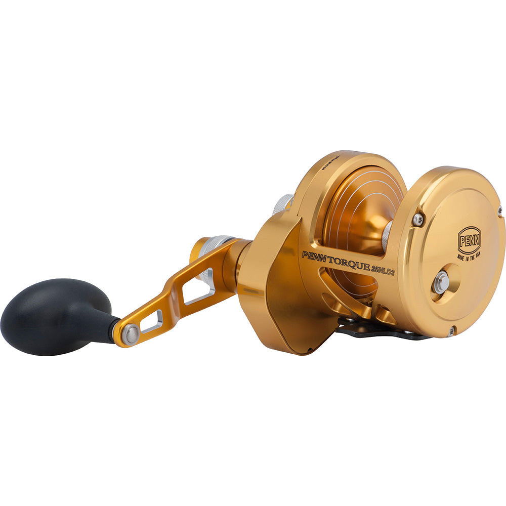 PENN Torque Lever Drag 2 Speed Reel Gold TRQ25NLD2 [1206028]