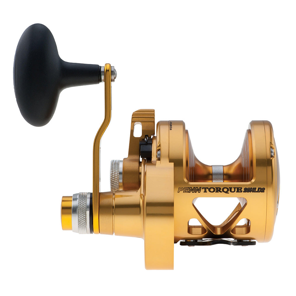 PENN Torque Lever Drag 2 Speed Reel Gold 