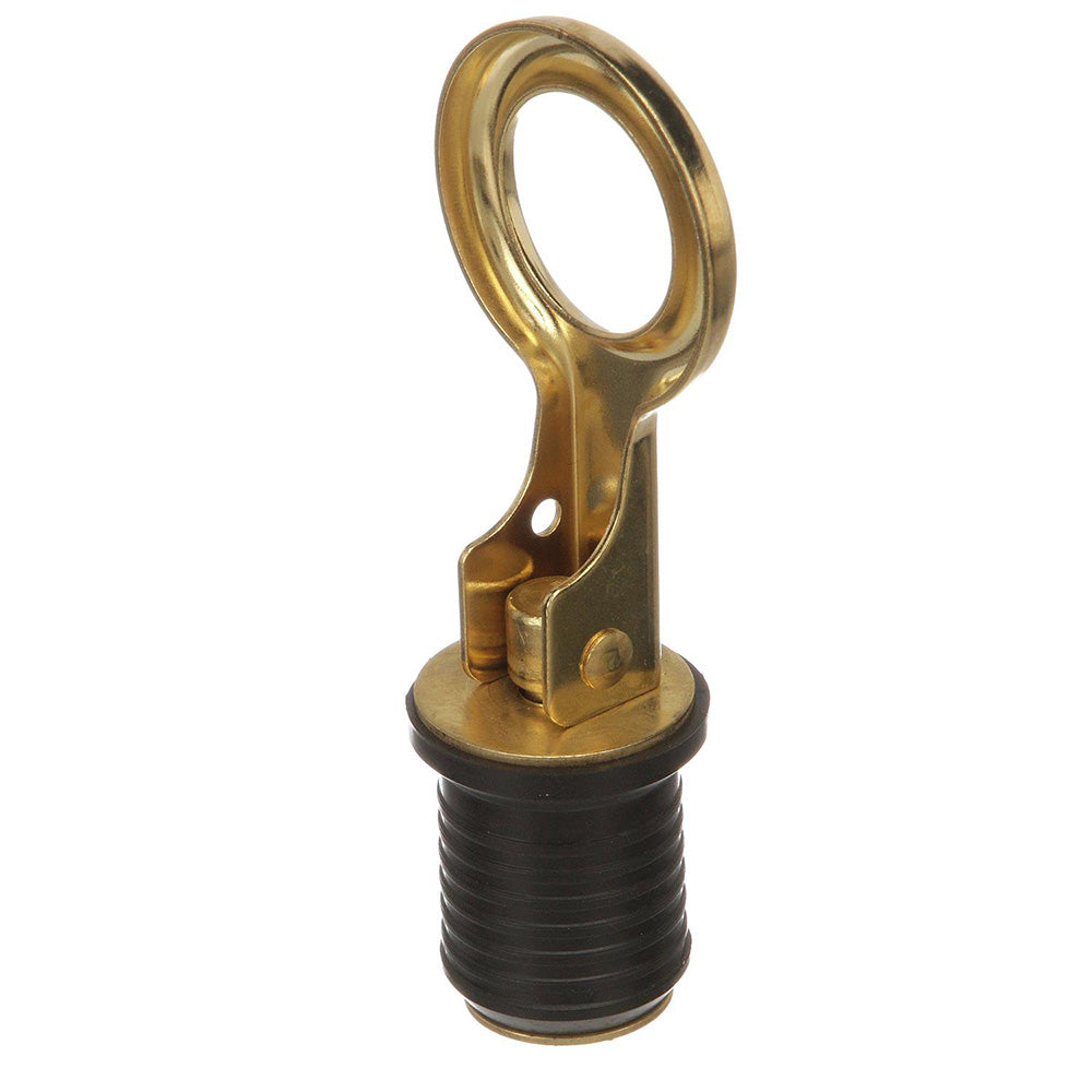 Attwood Snap Handle Brass Drain Plug  1 Diameter 7524A7