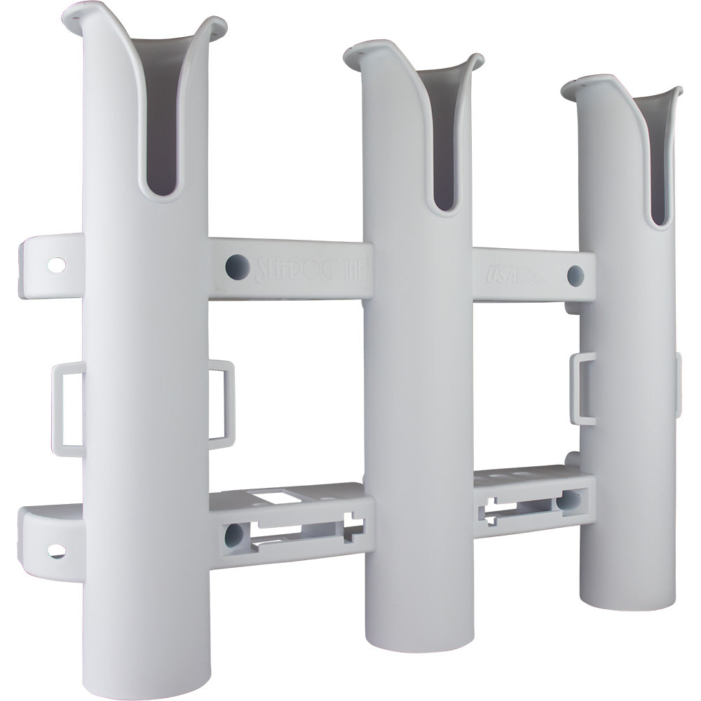 SeaDog Triple Threat Three Pole Rod Holder  White 