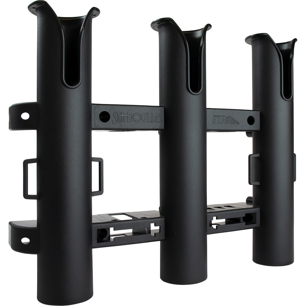 SeaDog Triple Threat Three Pole Rod Holder  Black 3250331