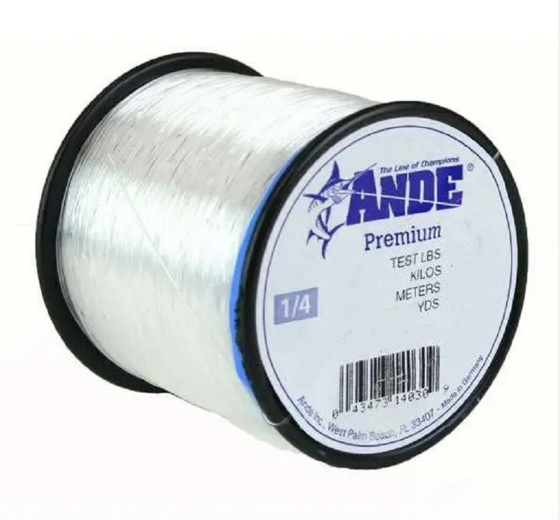 Ande Premium Monofilament Line 20 lb.; Clear; 1/4 lb.